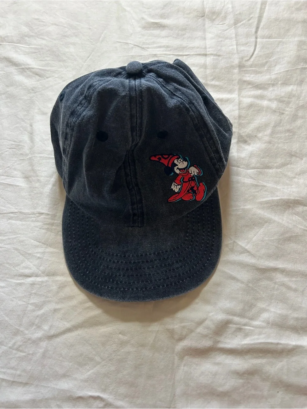 D23 Disney Navy Cap with Red Sorcerer Mickey Patch